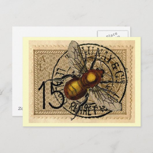  bijenkollage briefkaart (Voorkant / Achterkant)