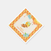 Bijenkomst Napkin - Girl - Custom Servet (Hoek)