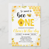 Bijenkomst uitnodiging voor geboorte: 1e verjaarda (Voorkant)