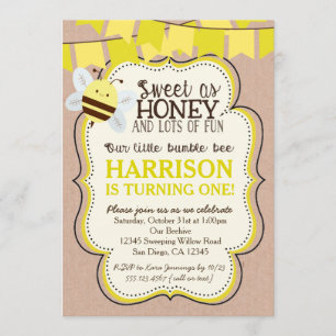 Bijenkomst uitnodiging voor jongen of meisje