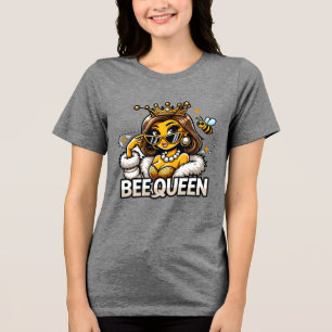 bijenkoningin   Glamoureuze Royal Honeybee Art Tri-Blend Shirt