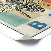  bijenkoningin honingbijenteelt poster (Hoek)