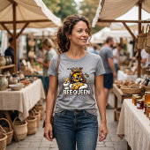 Bijenkoningin Retro Bloem T-shirt