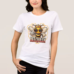 bijenkoningin   Schattigee & Sassy Honingbij kunst Tri-Blend Shirt