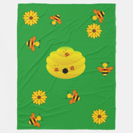 Bijenkooi Fleece Deken