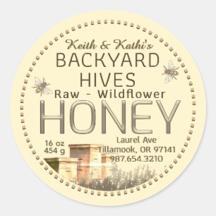 Bijenkooien en kleine bijen in Ivoorkust Ronde Sticker