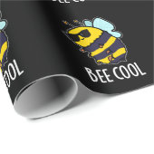 Bijenkool Funny Insect Bee Pun Dark BG Cadeaupapier (Rol Hoek)