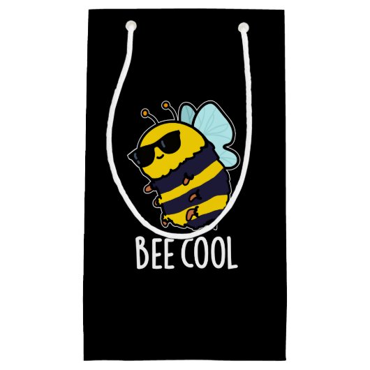 Bijenkool Funny Insect Bee Pun Dark BG Klein Cadeauzakje (Voorkant)