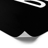 Bijenkool Funny Insect Bee Pun Dark BG Poster (Hoek)