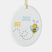 Bijenkool op maat keramisch ornament (Rechts)