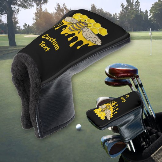 Bijenkop honinggulp Hoesje Golfheadcover