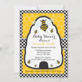 Bijenkorf Baby shower/Verjaardagsuitnodiging Kaart (Voorkant)