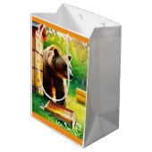 bijenkorf Beer Medium Cadeauzakje (Achterkant Gekanteld)