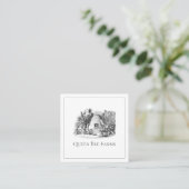 bijenkorf bijenhouder vierkante visitekaartje (Staand voorkant)