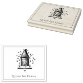 Bijenkorf bijenstal of Boerderij Rubberstempel (Gestempeld)