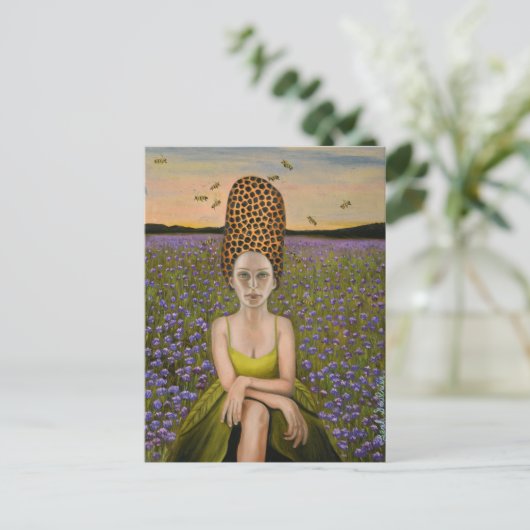 bijenkorf briefkaart (Staand voorkant)