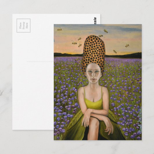 bijenkorf briefkaart (Voorkant / Achterkant)