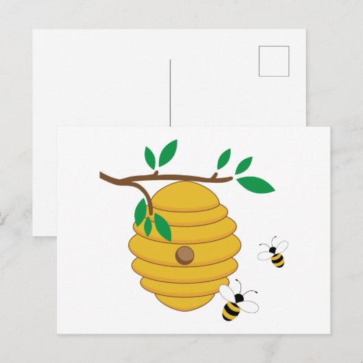 bijenkorf briefkaart (Voorkant / Achterkant)