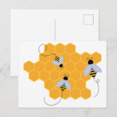 bijenkorf briefkaart (Voorkant / Achterkant)