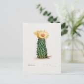 bijenkorf cactus illustratie briefkaart (Staand voorkant)