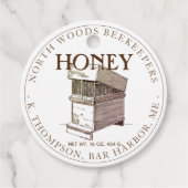  bijenkorf Custom Honey Nutrition Facts Label (Voorkant)