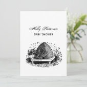 Bijenkorf en Bijen #1 Heraldisch Antiek Kaart (Staand voorkant)