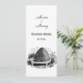 Bijenkorf en Bijen #1 Heraldisch Antiek Kaart (Staand voorkant)