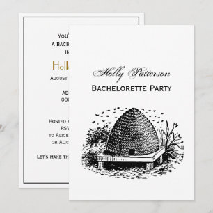 Bijenkorf en Bijen #1 Heraldisch Vintage Kaart