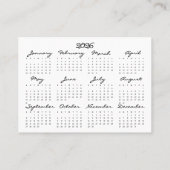 Bijenkorf en bijen & jaarkalender 2026 visitekaartje (Achterkant)