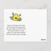 Bijenkorf en Bijen Verjaardag Dank U Briefkaart (Achterkant)