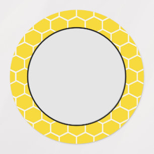 Bijenkorf Geometrisch Witte Lijnen Hommels Labels