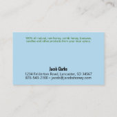 Bijenkorf Honing Lichtblauw Visitekaartje (Achterkant)