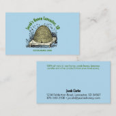 Bijenkorf Honing Lichtblauw Visitekaartje (Voorkant / Achterkant)