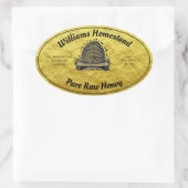 Bijenkorf Honing Nepgouden Pot Imker Label | Honin (Tas)