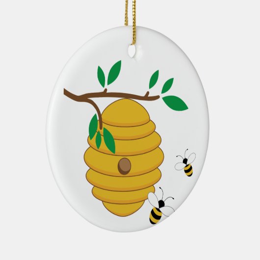 bijenkorf keramisch ornament (Rechts)