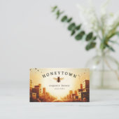 Bijenkorf landschap honing visitekaartje (Staand voorkant)