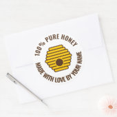 Bijenkorf logo aangepaste honing maker jar sticker (Envelop)