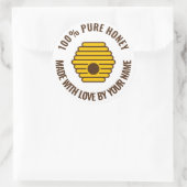 Bijenkorf logo aangepaste honing maker jar sticker (Tas)