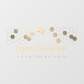 Bijenkorf logo Imker winkel Raamsticker (Vel)