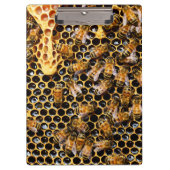 Bijenkorf met Honeycomb Up Close Klembord (Voorkant)