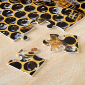 Bijenkorf met Honeycomb Up Close Legpuzzel (Zijkant)