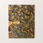 Bijenkorf met Honeycomb Up Close Legpuzzel (Verticaal)