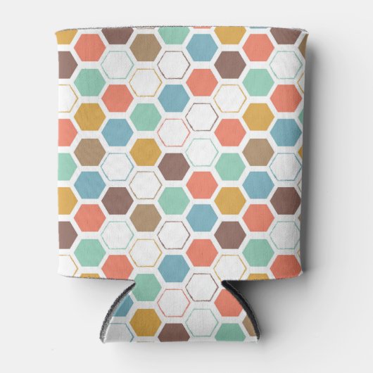 Bijenkorf modulepatroon blikjeskoeler (Voorkant)