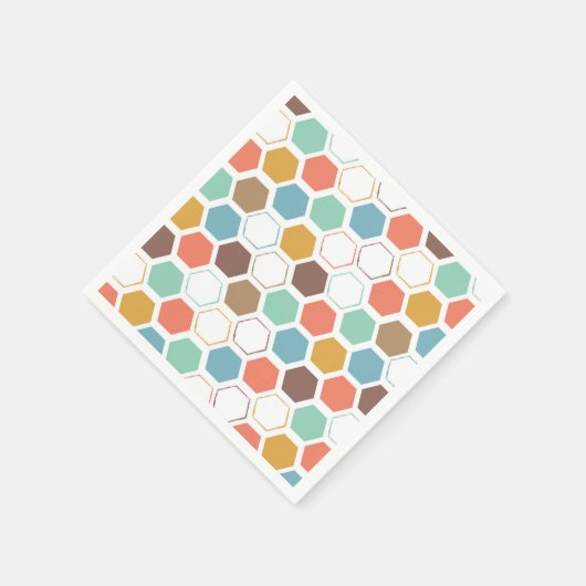 Bijenkorf modulepatroon servet (Hoek)