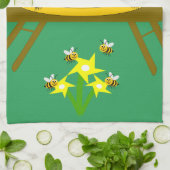Bijenkorf ontwerp keukenhanddoek (Gevouwen)