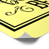 Bijenkorf-regels Word Art Poster (Hoek)