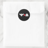 Bijenkorf Ronde Sticker (Tas)