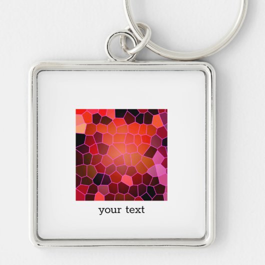 Bijenkorf Rood Sleutelhanger (Voorkant)