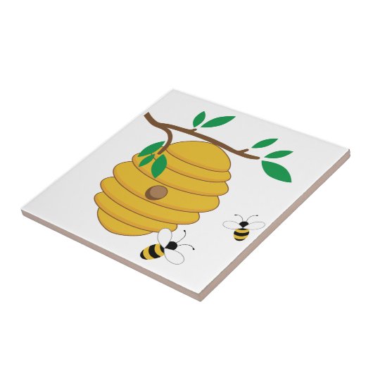 bijenkorf tegeltje (Zijkant)