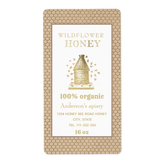  bijenkorf van Kraft Etiket (Voorkant)